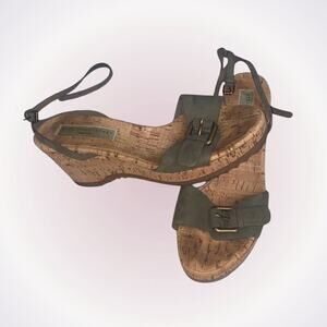 Stella McCartney Cork Wedge Sandals | Size 39 (US 8.5)